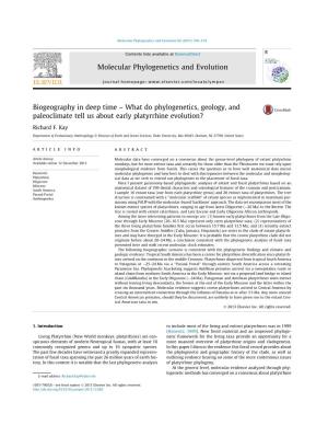 Molecular Phylogenetics and Evolution 82 (2015) 358–374
