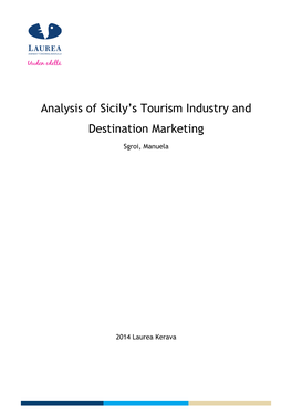 Analysis of Sicily's Tourism Industry and Destination Marketing