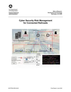 Cyber Security Risk Management for Connected Railroads