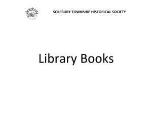 Solebury Township Historical Society New Hope