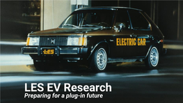 LES EV Research Preparing for a Plug-In Future