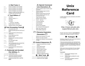 UNIX Commands Reference