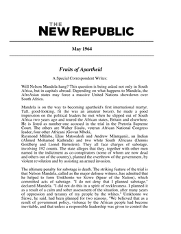 The New Republic, May 1964