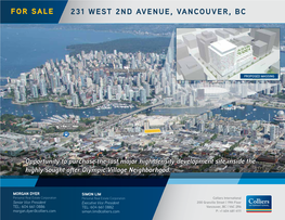 For Sale 231 West 2Nd Avenue, Vancouver, Bc