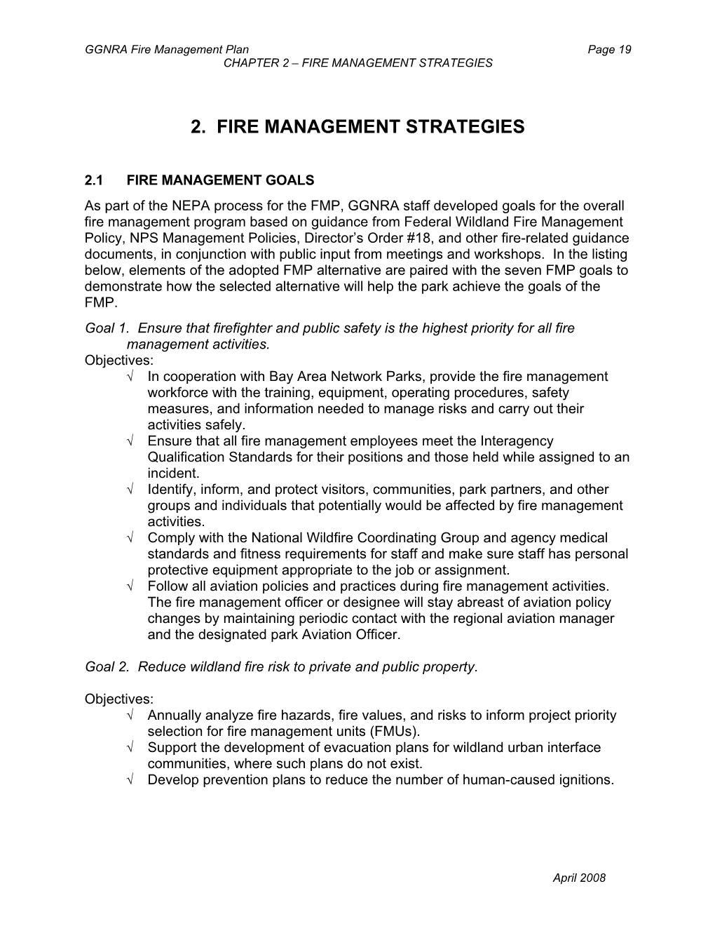 2. Fire Management Strategies