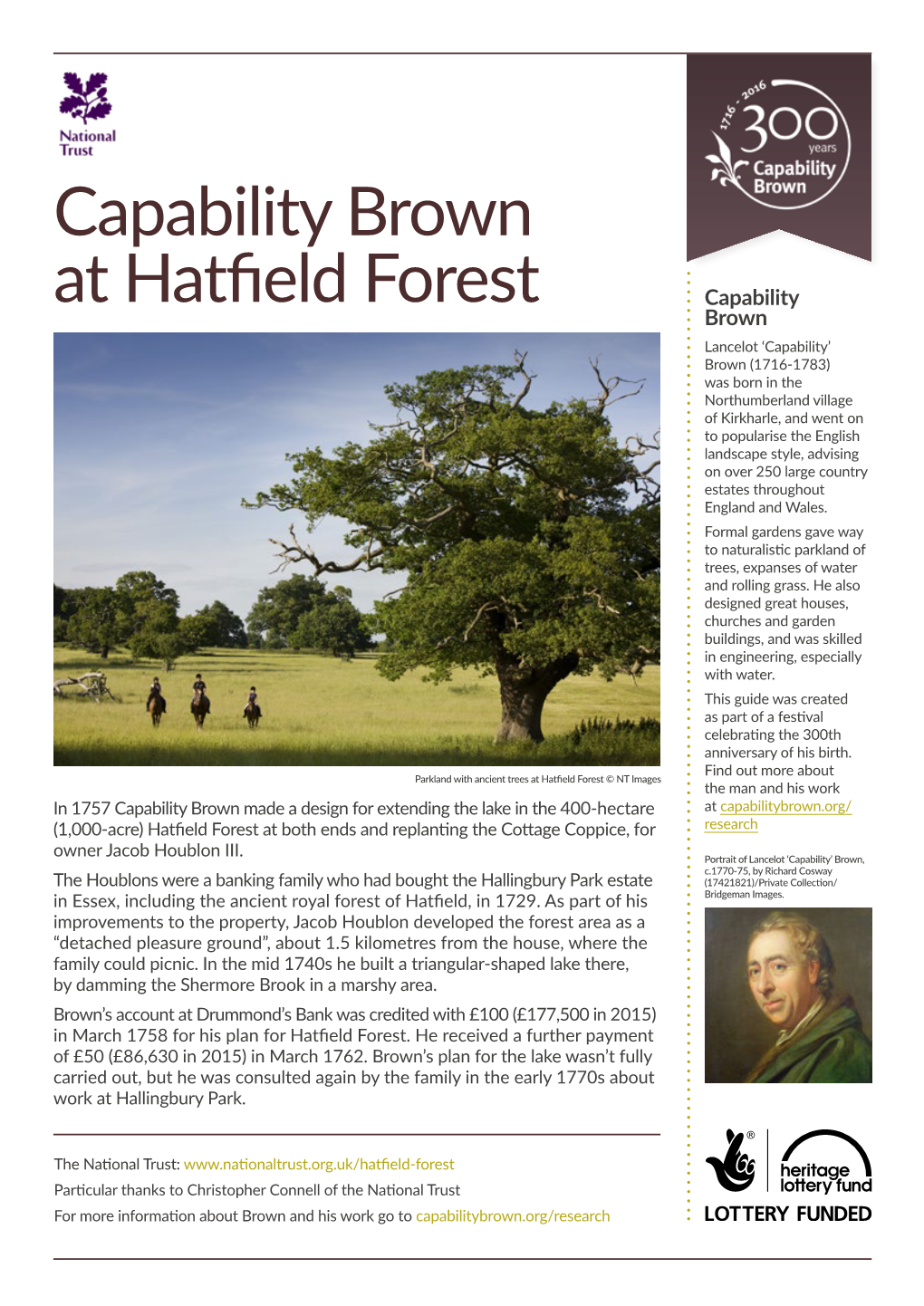 Capability Brown at Hatfield Forest