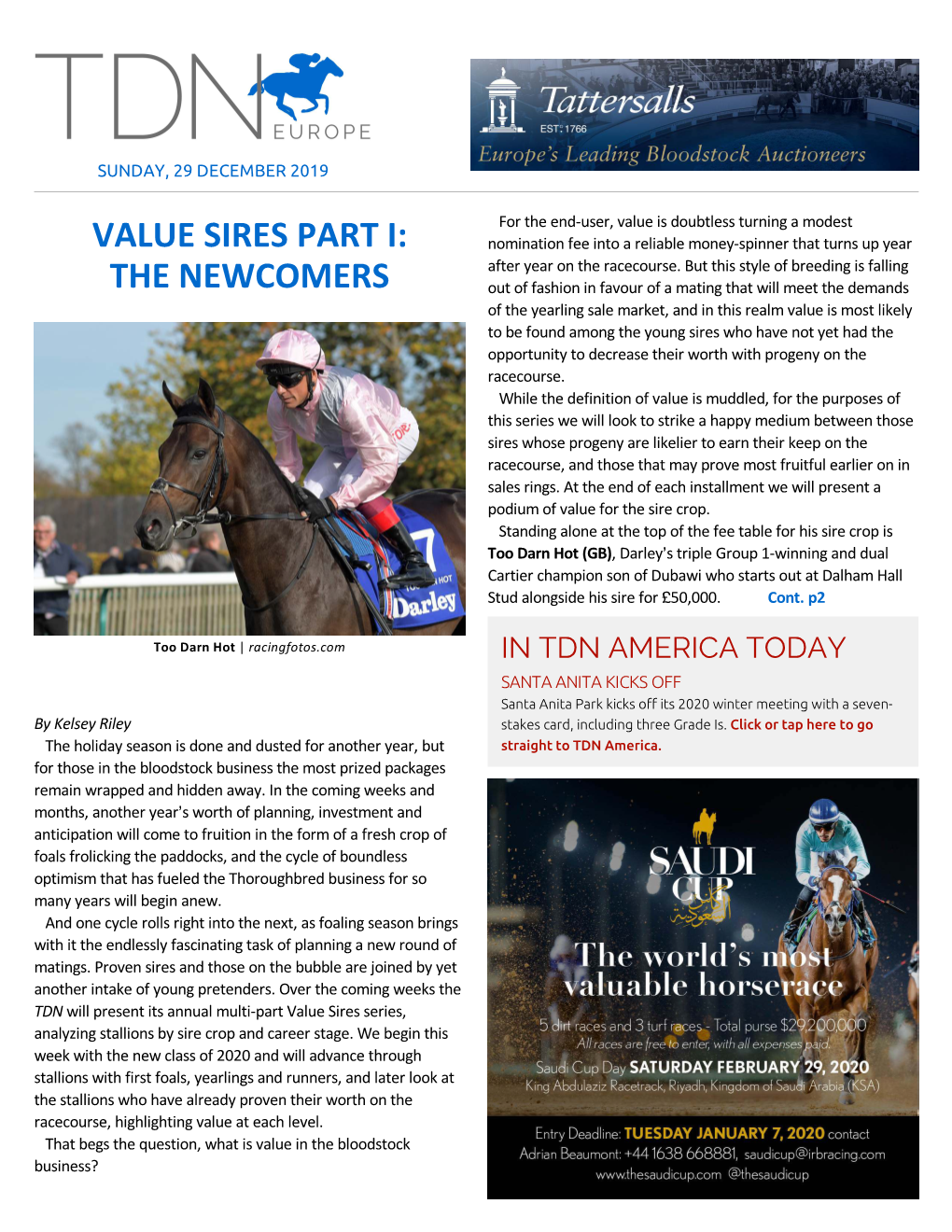 VALUE SIRES PART I: Nomination Fee Into a Reliable Money-Spinner That Turns up Year After Year on the Racecourse