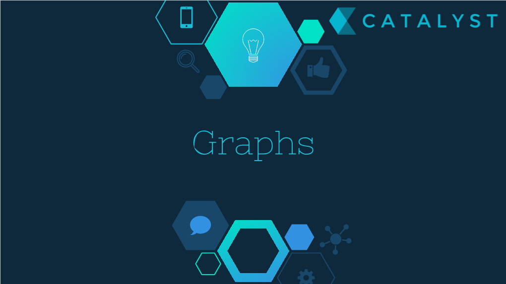 Graphs 1 What Is a Graph? in a Layman’S Terms: a Graph Is a Set of Vertices Or Nodes “ Which Are Connected by Edges