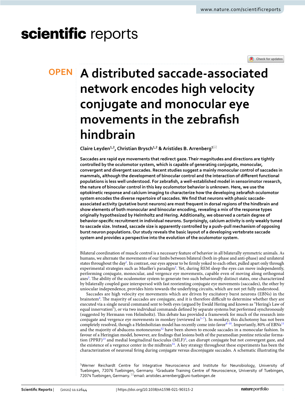 A Distributed Saccade-Associated Network Encodes High Velocity