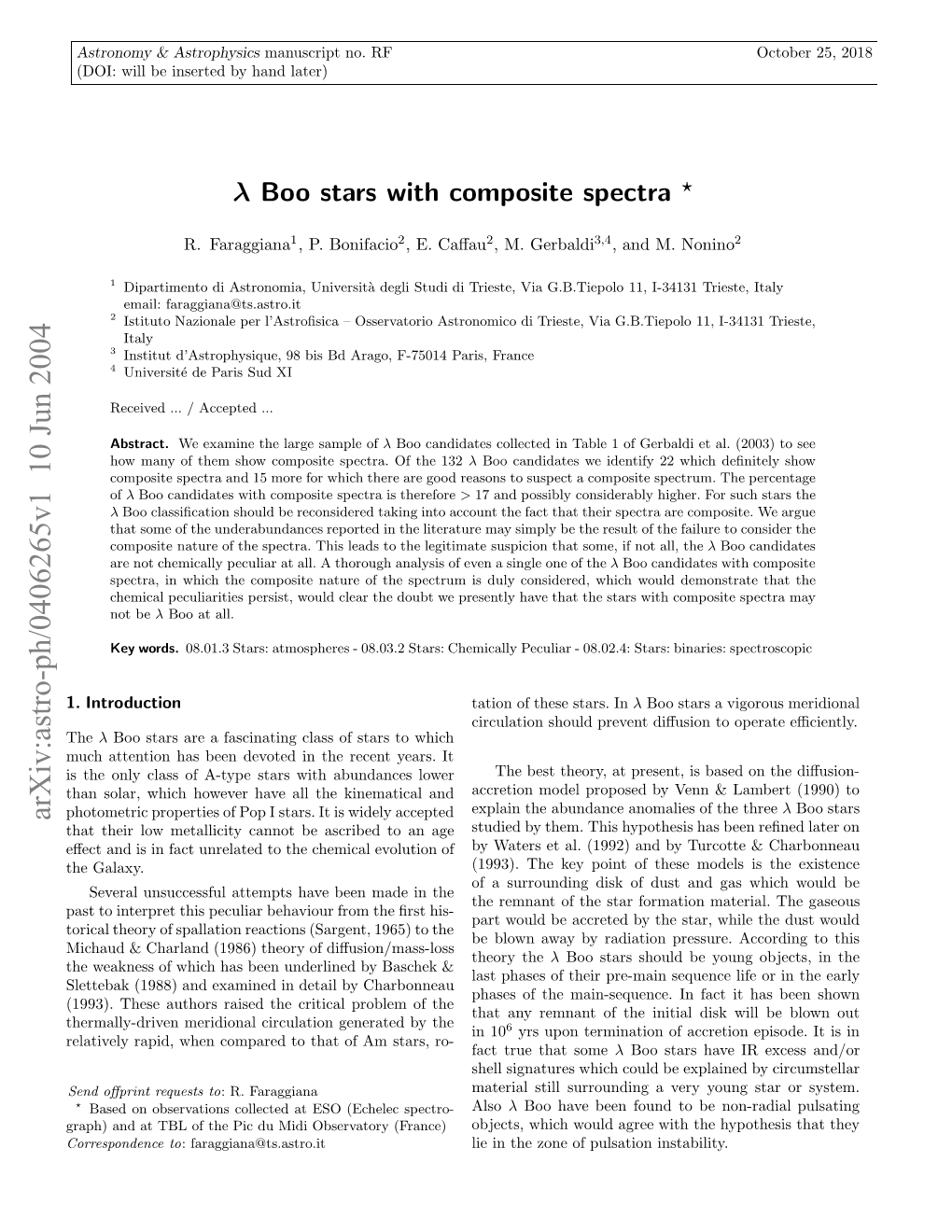 Lambda Boo Stars with Composite Spectra