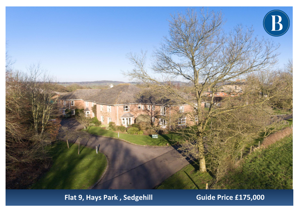 Guide Price £175,000 Flat 9, Hays Park , Sedgehill