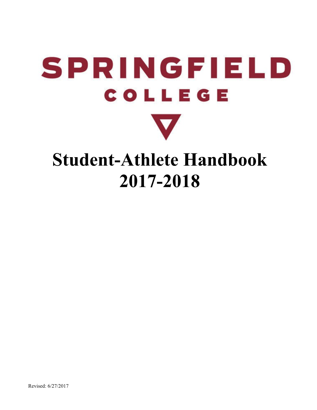 Springfield College: Student-Athlete Handbook