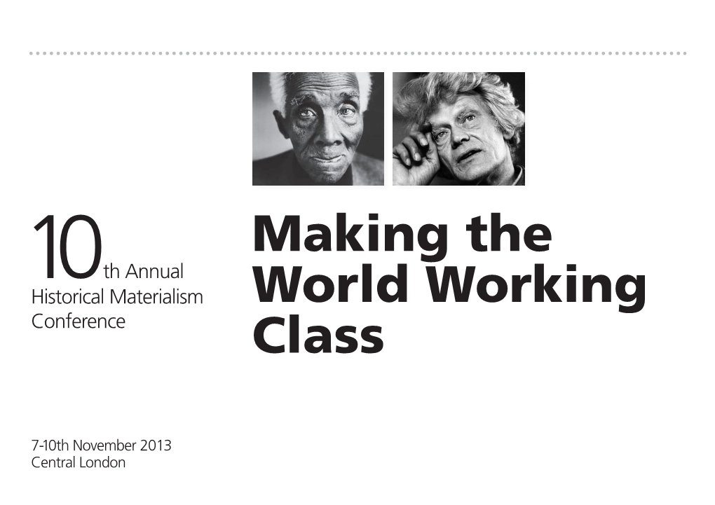 Historical Materialism Conference 2013