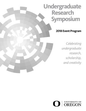 Undergraduate Research Symposium 2018 Presenters