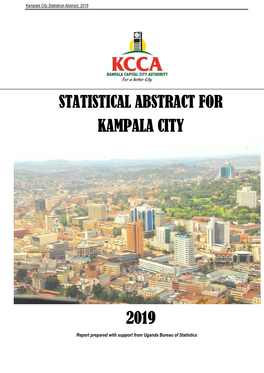 Statistical Abstract for Kampala City 2019