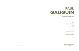 Paul Gauguin L'aventurier Des Arts