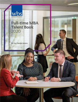 Full-Time MBA Talent Book 2020