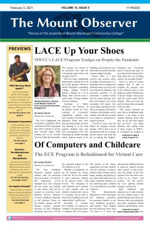 LACE up Your Shoes MWCC’S LACE Program Trudges on Despite the Pandemic