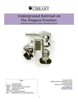 Underground Railroad in Western New York