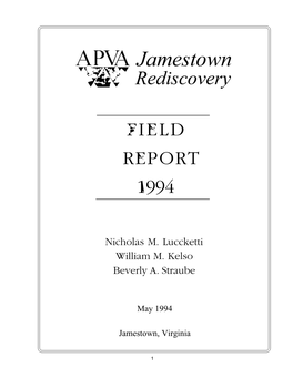 1994 Field Report