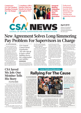 New Agreement Solves Long-Simmering Pay Problem for Supervisors in Charge by CHUCK WILBANKS Aps Will Be Paid As Principals Pay Fall