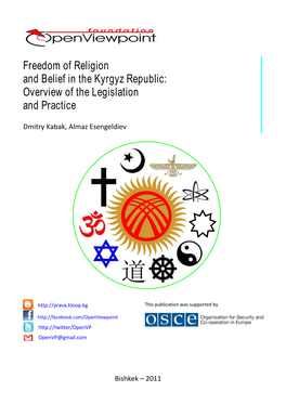 Freedom of Religion and Belief in the Kyrgyz Republic