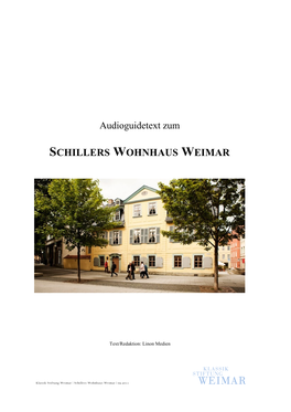 Schillers Wohnhaus Weimar
