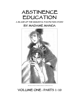 Abstinence Education a Blade of the Immortal Fan Fiction Story by Madame Manga 1-1