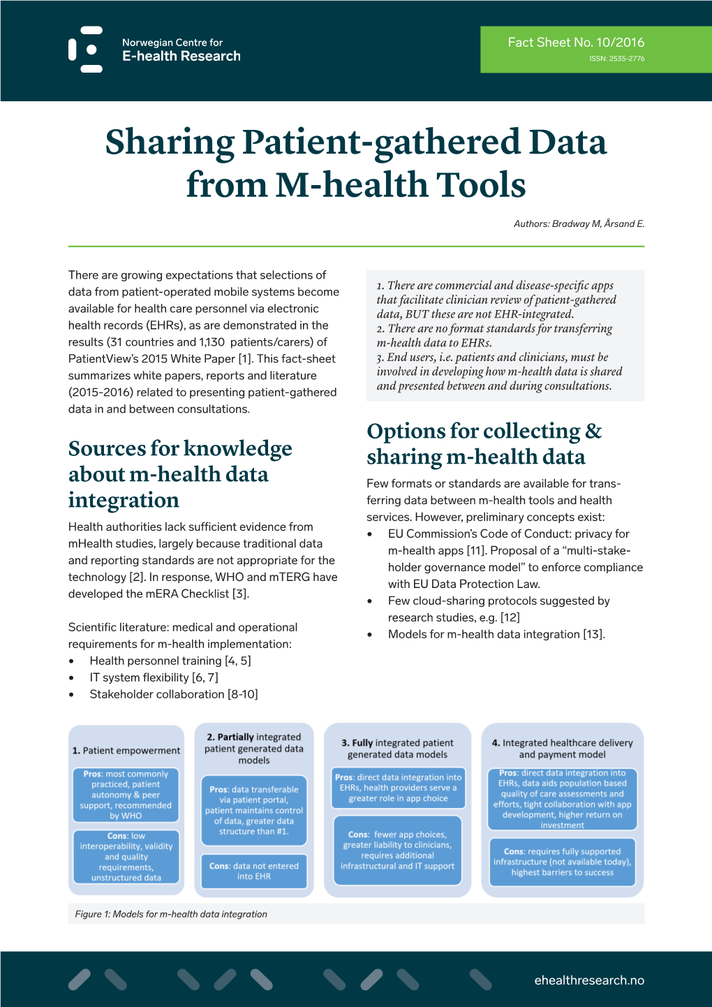 Sharing Patient-Gathered Data from M-Health Tools