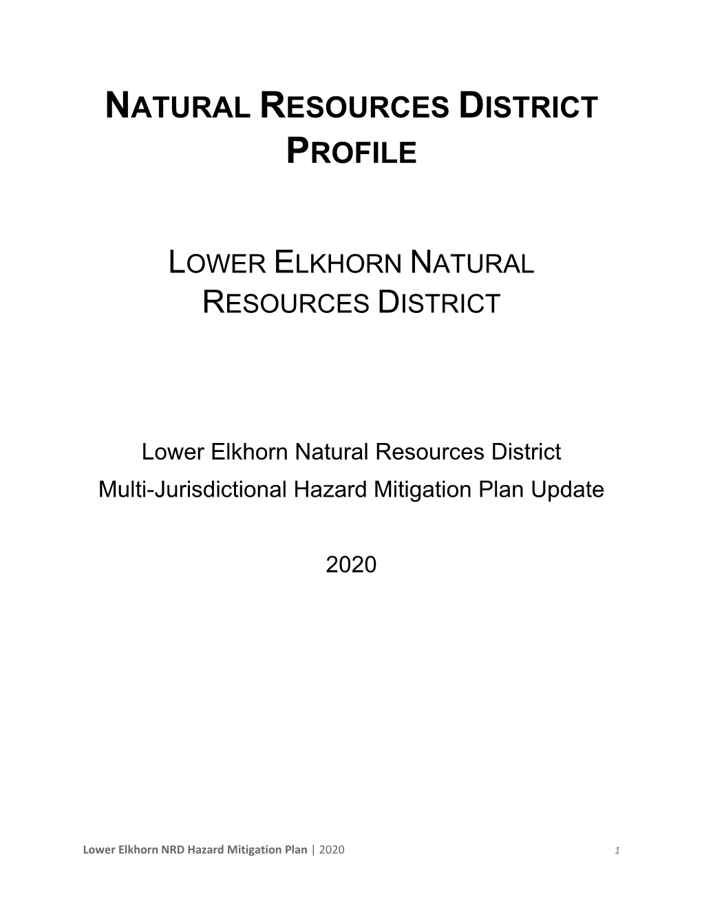 Natural Resources District Profile