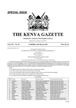 The Kenya Gazette