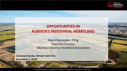 Opportunities in Alberta's Industrial Heartland