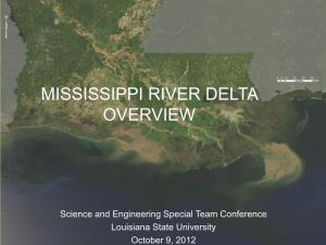 Mississippi River Delta Overview