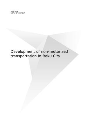 Promotion and Development of Non-Motorized Transport in Baku