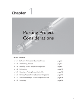 Porting Project Considerations