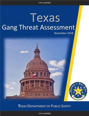 2018 Texas Gang Threat Assessment