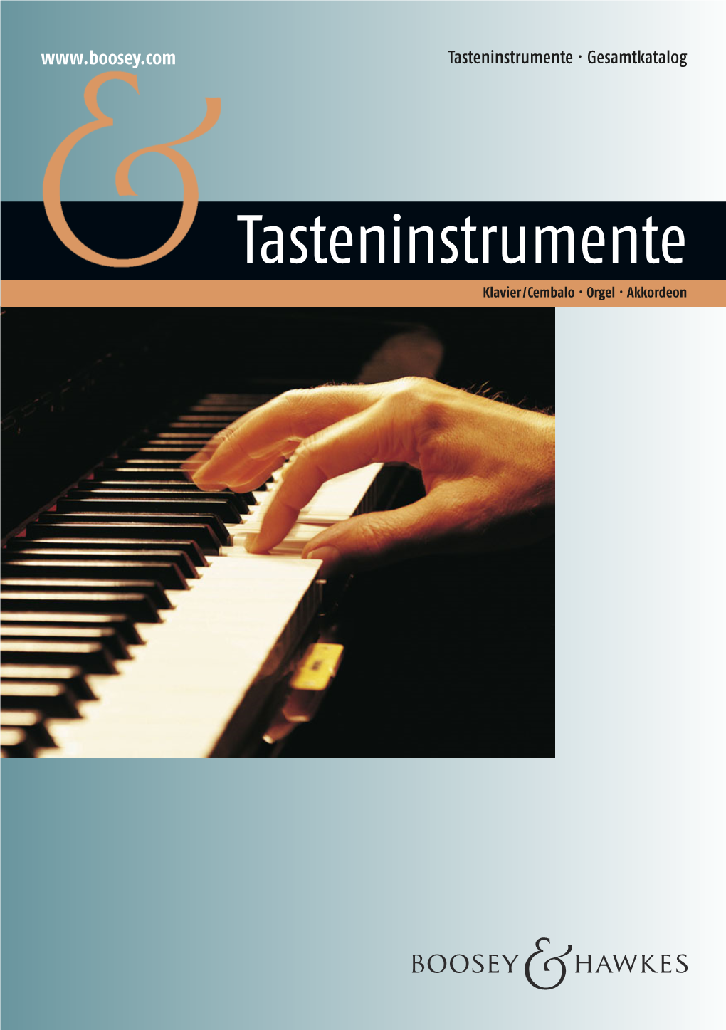 Tasteninstrumente · Gesamtkatalog