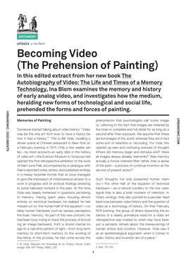 The Prehension of Painting