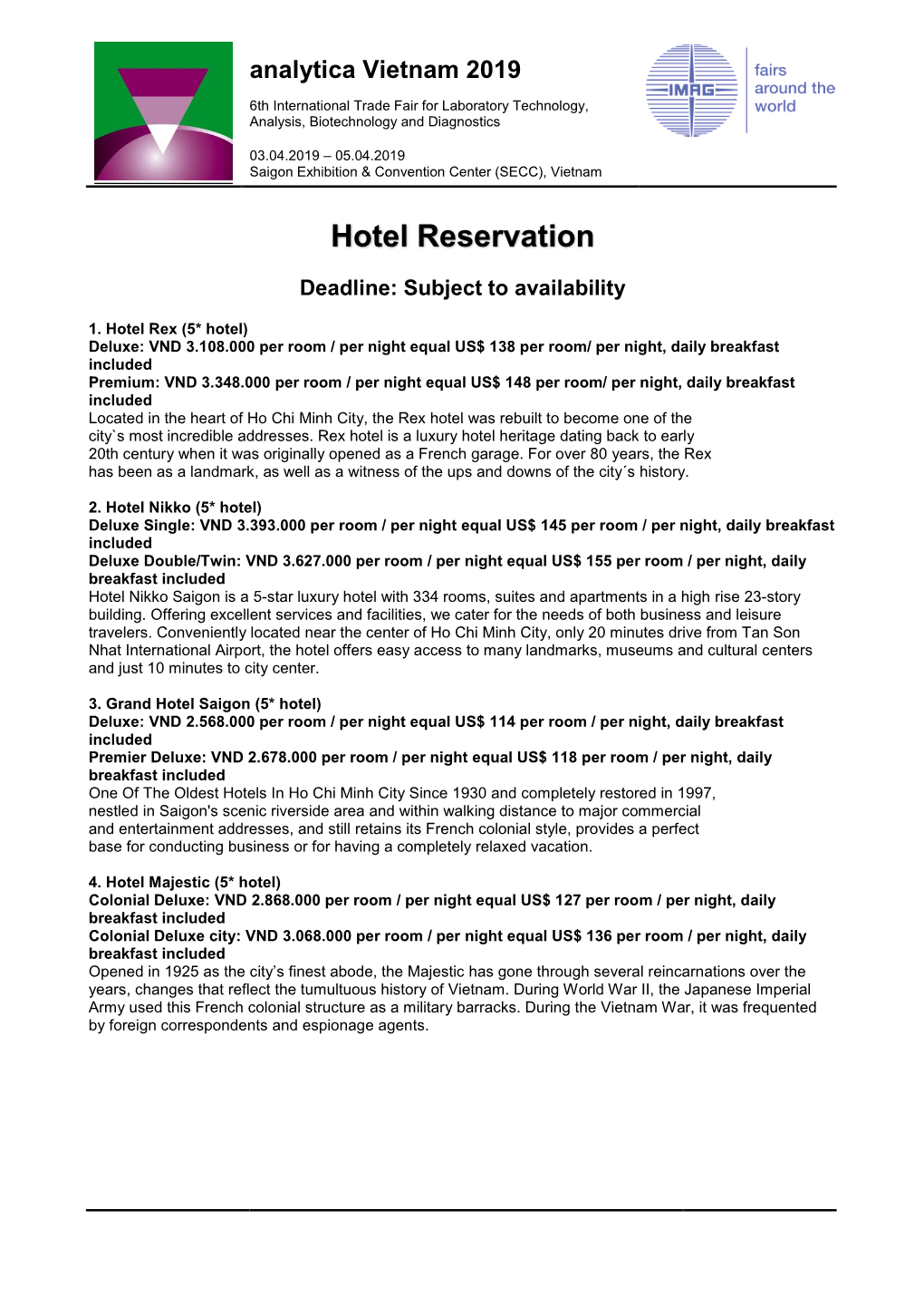 Hotel Reservation