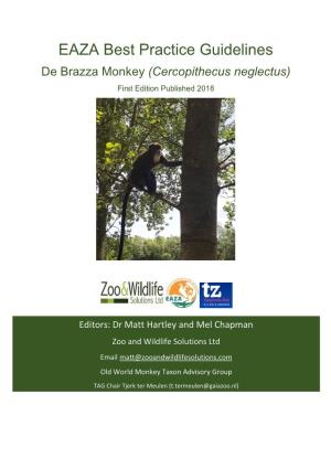 2018 De Brazza Monkey EAZA Best Practice Guidelines Approved