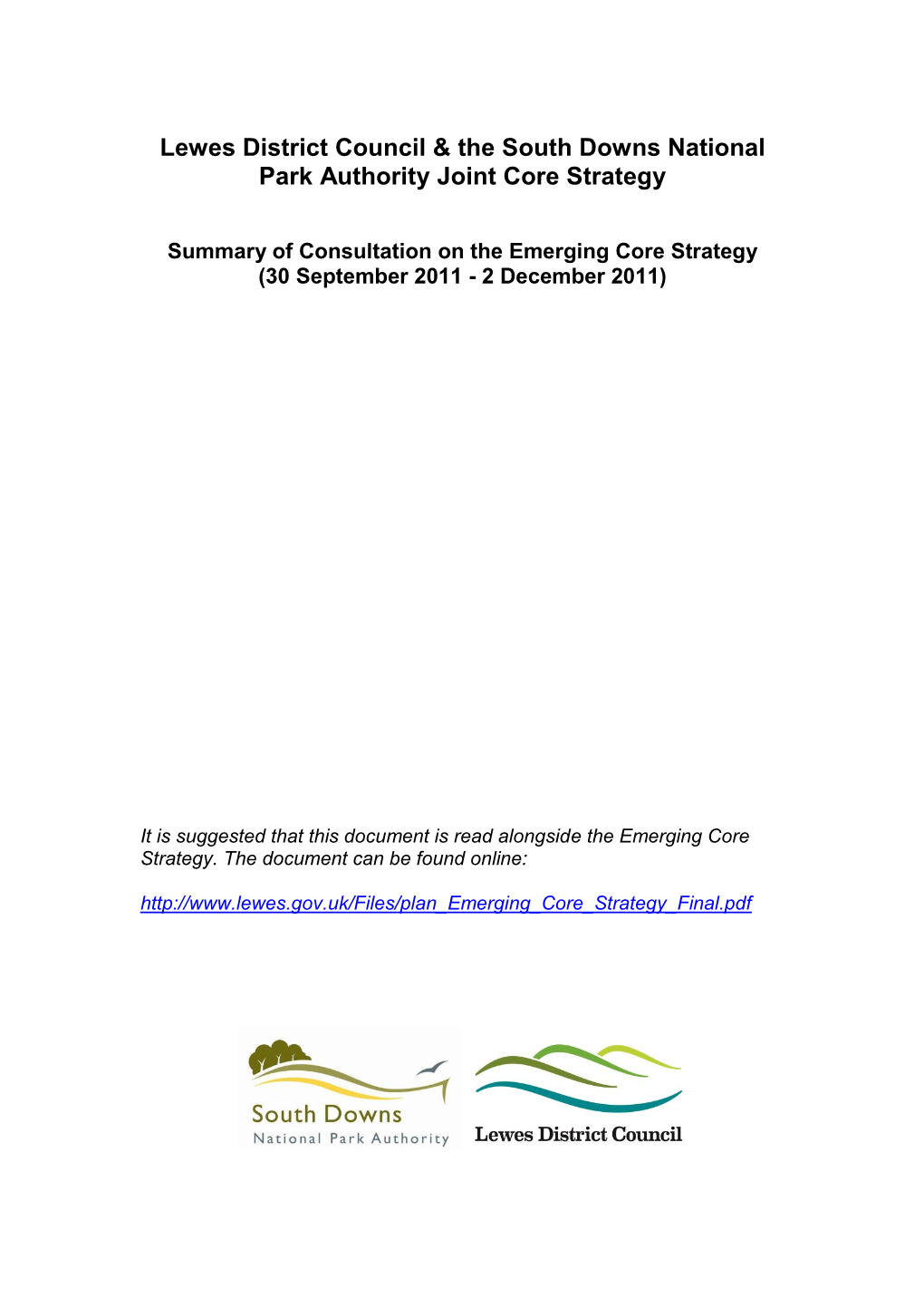 Lewes District Council & the South Downs National Park Authority Joint