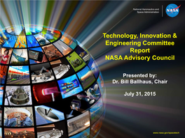 Technology, Innovation & Engineering Committee Report