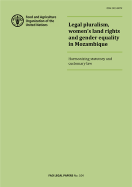 Legal Pluralism, Women’S Land Rights
