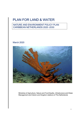 Nature and Environment Policy Plan for Land & Water