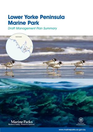 Lower Yorke Peninsula Marine Park Draft Management Plan Summary