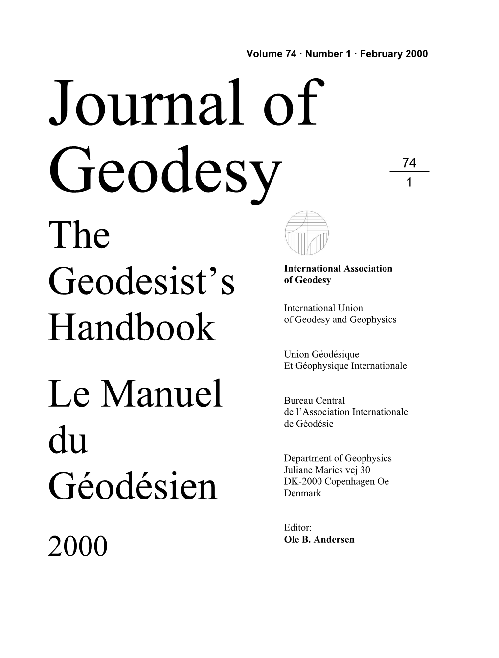 The Geodesist's Handbook 2000.Pdf