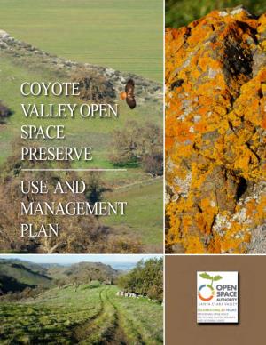 Coyote Valley Use & Management Plan