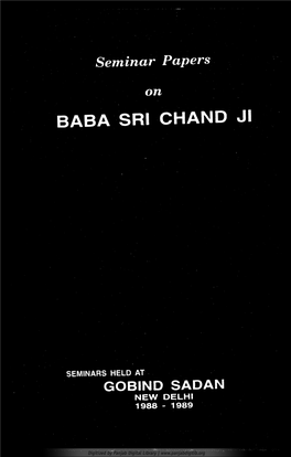 Introduction Baba Sri Chand