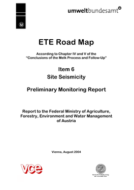 ETE Road Map