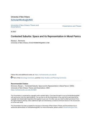 Space and Its Representation in Moral Panics